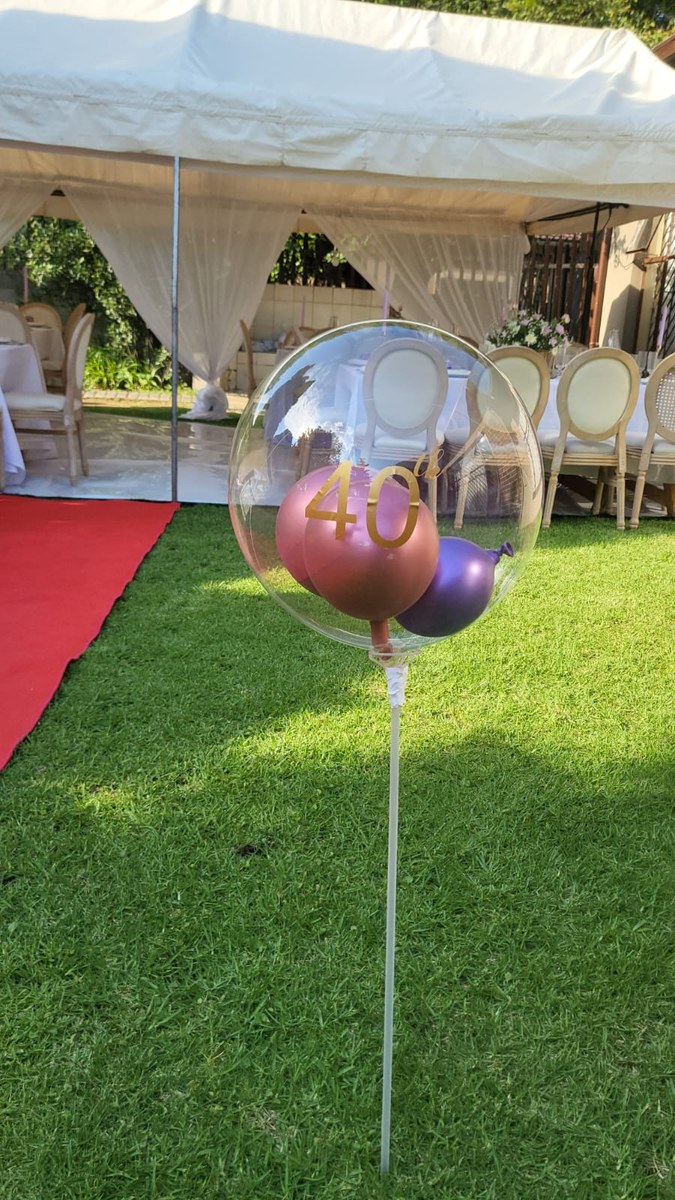 Birthday celebration table setup